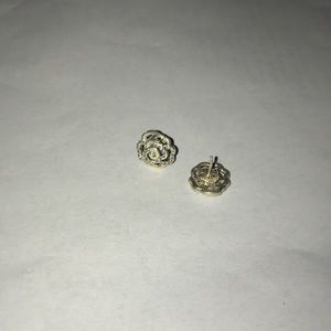 Pandora rose earrings